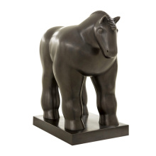 Famous reproduction Madrid Fernando Botero sculpture horse statue in bronze